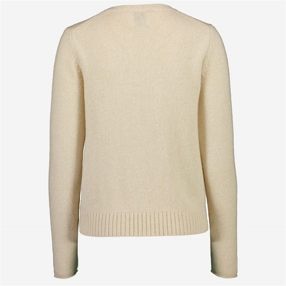 Allude Crewneck Cashmere Strik, Creme  